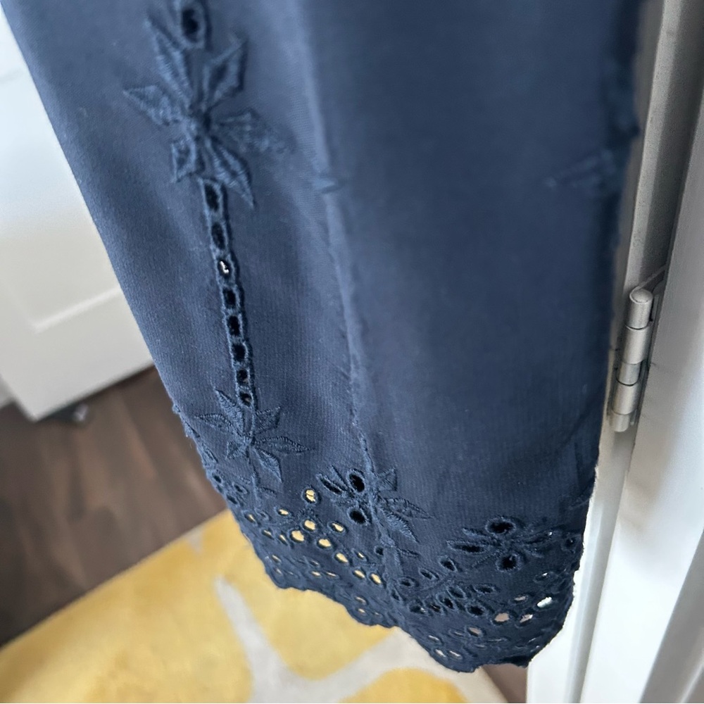 Navy Eyelet Dress (12) - Picture 3 of 3
